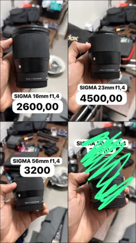 Lentes f1,4 para Sony da sigma