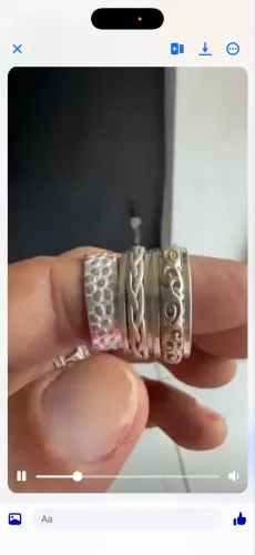 Prata dedeira anel