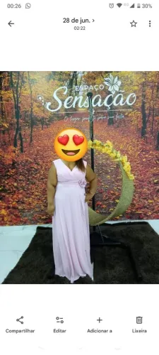Vestido Madrinha usada somente 5 horas de festa.