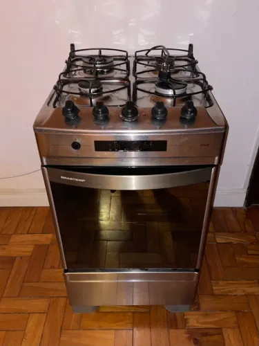 Fogão Brastemp Ative! inox 4 Bocas 127V