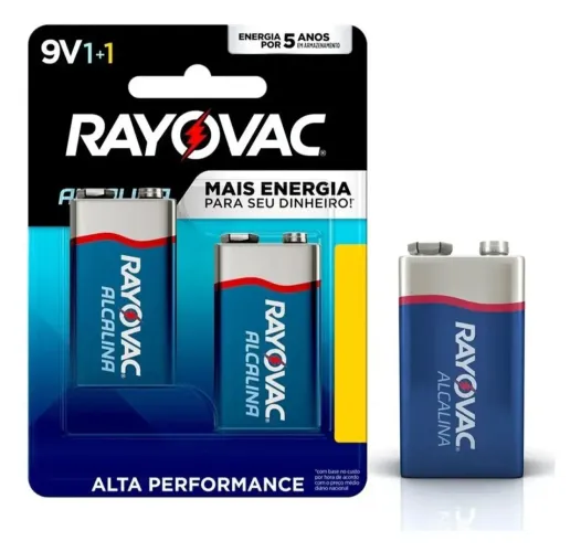 Bateria 9v Alcalina Rayovac