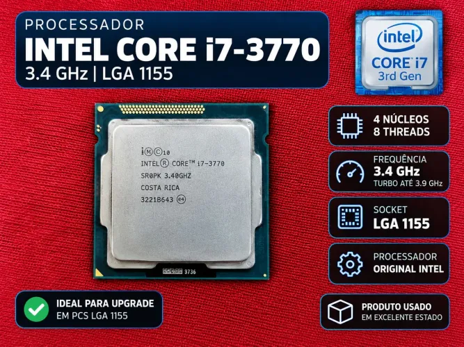 Processador Intel Core i7-3770 3.4GHz LGA 1155