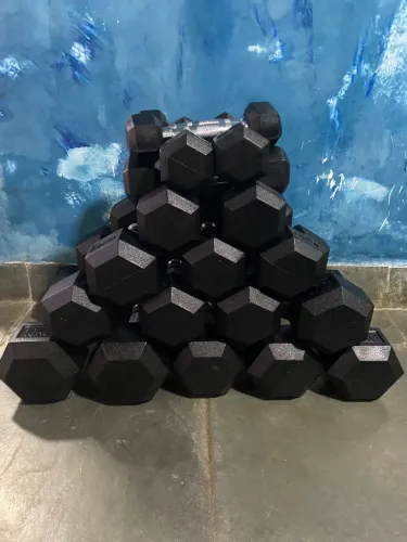 Kit de Dummbell sextavado par de 1 kg à 10 kg.