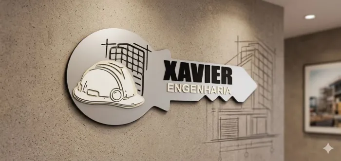 Placa comunicação logo em acm 1x60 cm
