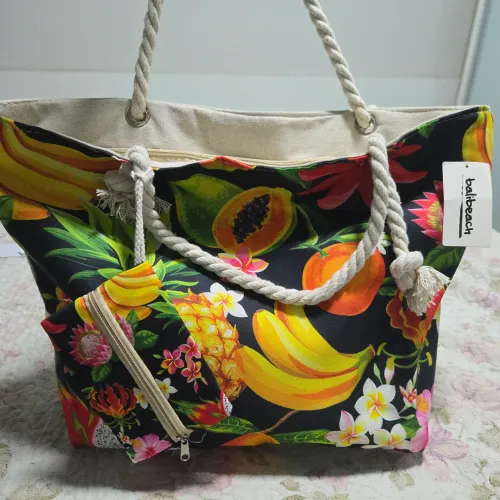 Belíssima bolsa de praia (Nova) + carteira