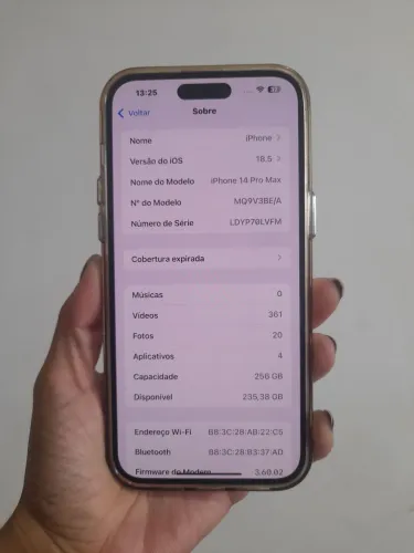 Iphone 14 PRO MAX 256GB - R$3.500,00