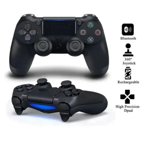 Controle Sem Fio para Smart Tv Pc Gamer e Ps4 Com Cabo Carregável Premium Quality