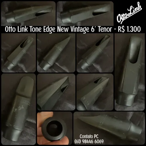  Boquilha para Sax Tenor Otto Link Tone Edge New Vintage 6?