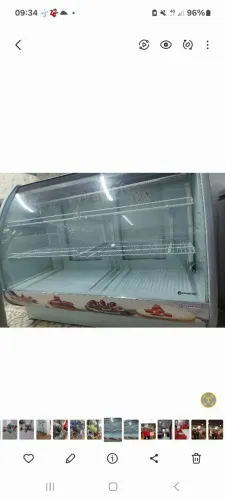 Balcão expositor refrigerador.
