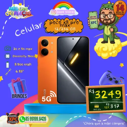 xiaomi Poco x8 pro max Novos lacrados originais globais e garantia de 14 meses