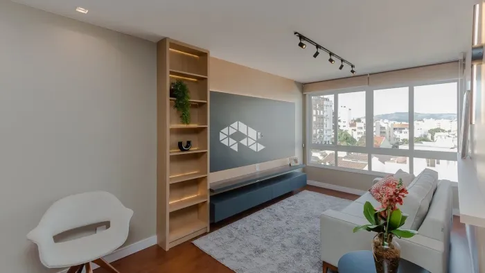 Apartamento 3 dormitórios com suíte, andar alto, mobiliado por arquiteto e 2 vagas