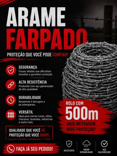 ARAME FARPADO 500M