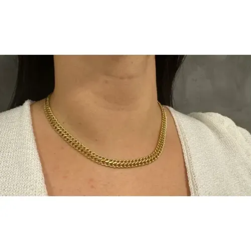 CORRENTE DE OURO 18K ELO LACRAIA 45CM