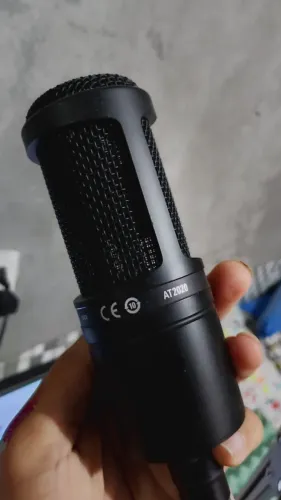 Microfone Condersador AT2020- Profissional Semi-Usado Em condição Perfeita