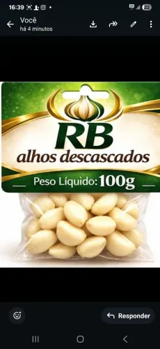 Vendo alhos descascador