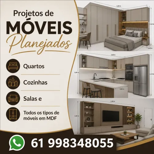 Projetos de Móveis Planejados - Economize na hora de fazer seus móveis