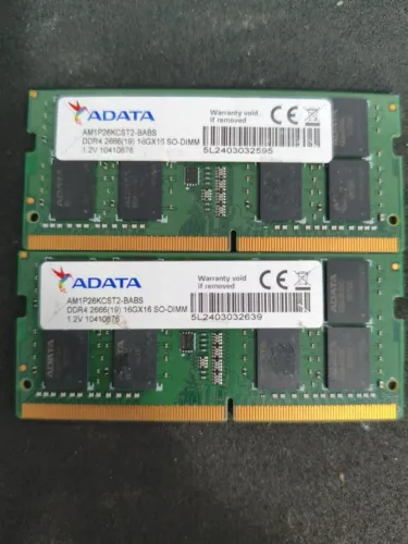 Memória RAM Notebook 32GB DDR4 2666MHz ADATA (2x16GB)