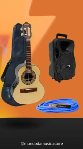 CAVACO GIANNINI CS1 GOAL NS RAIZ-Cabo Mac P10 4,57m-Capa Cavaquinho Luxo-CAIXA SOUNDVOICE