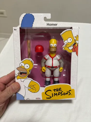 Action figure Os Simpsons, da Jackks Pacific, Homer rebatedor, importado e novo