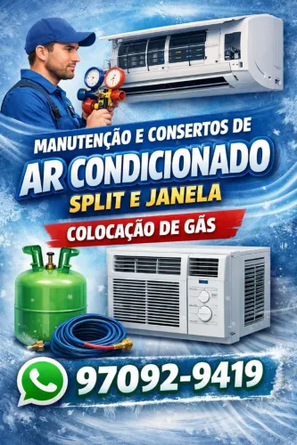 Refrigeração split e janela 
