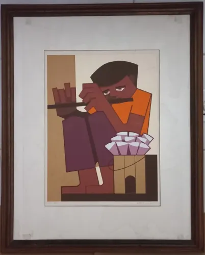 Quadro de David da Costa - Obra em serigrafia   