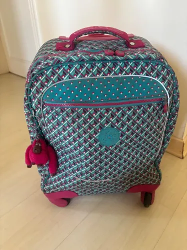 Mochila Kipling Original com Rodinhas 360° Escolar