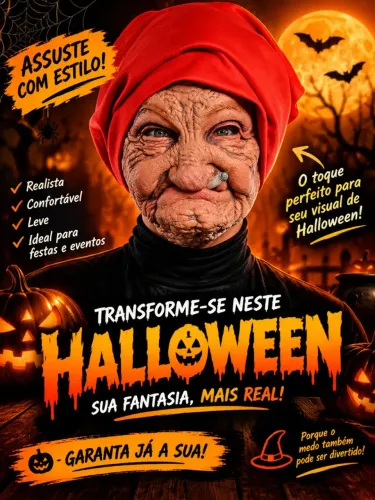 Máscara Nova Halloween