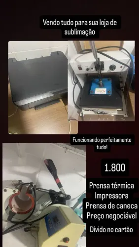 Vendo kit sublimação 