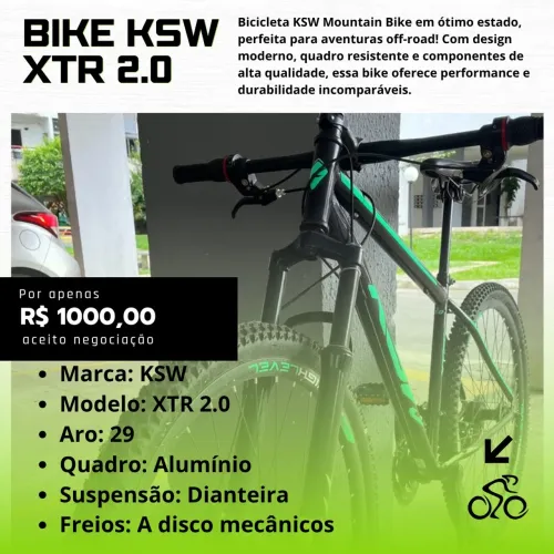 ? Vende-se Bicicleta KSW XTR 2.0 Mountain Bike ?