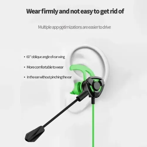 Fone Gamer com 2 microfone e case protetora