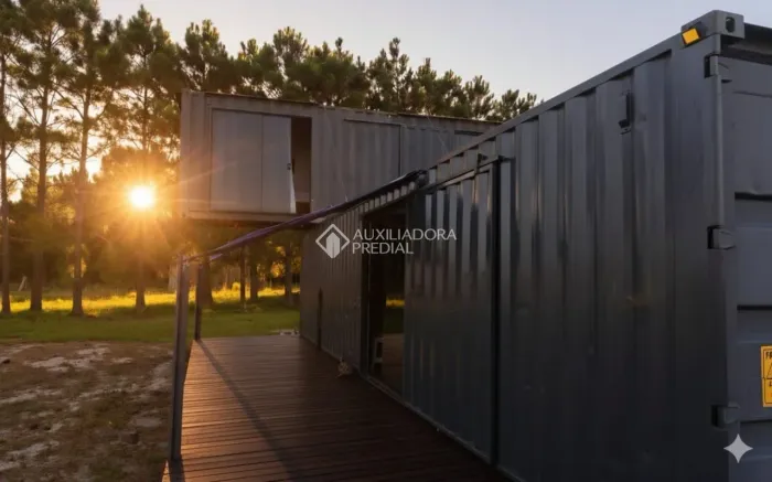 Refúgio exclusivo à beira da Lagoa dos Patos | Casa em Container | Vista incrível