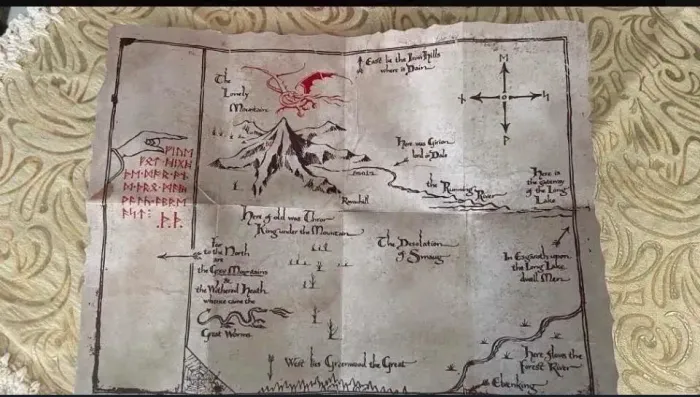 Mapa montanha solitária - O Hobbit