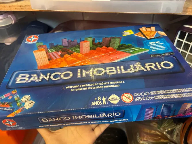 Jogo banco imobiliário completo novo