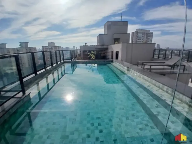 Apartamento para alugar mobiliado 34m², varanda , 1 vaga Shopping Analia Franco