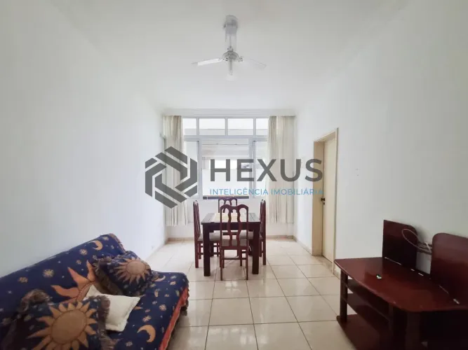 Apartamento mobiliado a uma quadra da Praia das Pitangueiras, Guaruja