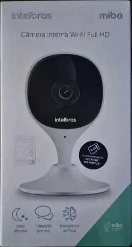 Câmera Wi-Fi Intelbras IMX-C com SD 32GB