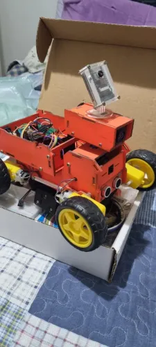 KIT ROBÓTICA PROFISSIONAL ESP32 ? 2 PROJETOS MONTADOS + COMPONENTES ROBOCORE