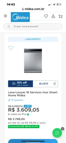 Lava louças Midea