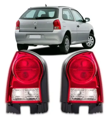 Lanterna Traseira VW Gol G4 2006 A 2013 Bicolor Cristal