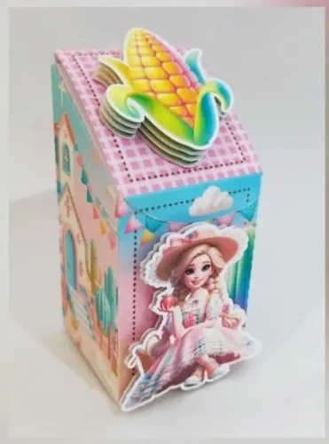Personalizados Barbie junina 3D rosa 