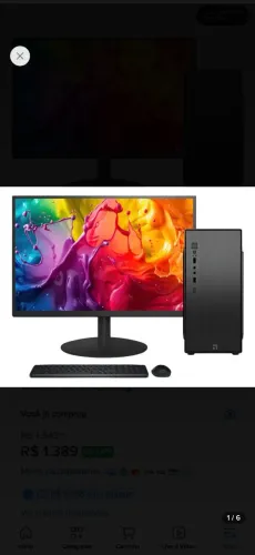 COMPUTADOR COMPLETO INTEL i5 16RAM, 256 SSD MONITOR 20" LED