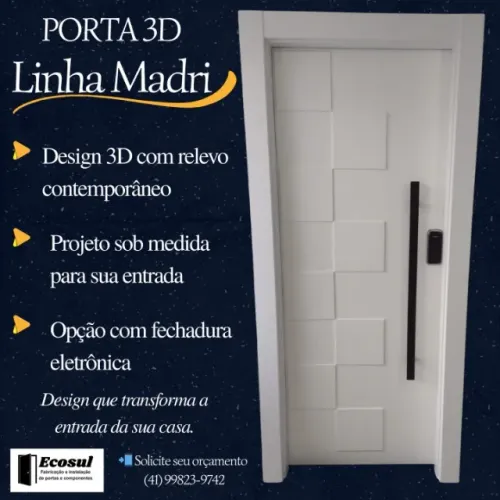 PORTA 3D - LINHA MADRI