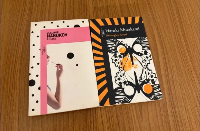 livros Lolita + Norwegian Wood