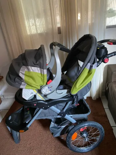 Carrinho Baby Trend Expedition Jogger - Kit Completo com Som