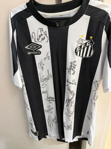 Camisa Santos 2021 autografada