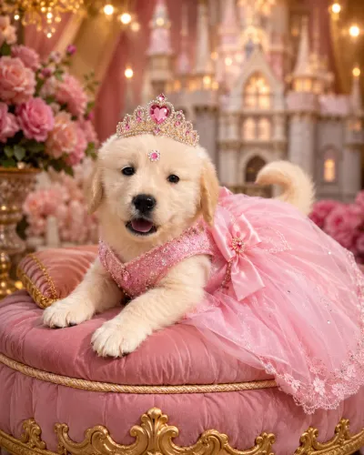 Filhotes encantadoras de Golden retriever fêmea
