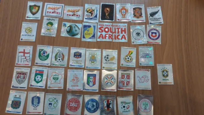 Figurinhas brilhantes copa 2010