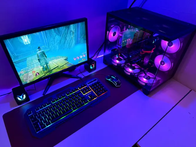 Pc Gamer Completo Core i5 16Gb Memoria Ddr4 Placa Video 8gb 1 tera Monitor 19