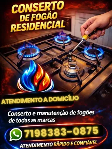CONSERTO DE FOGÃO EM SALVADOR