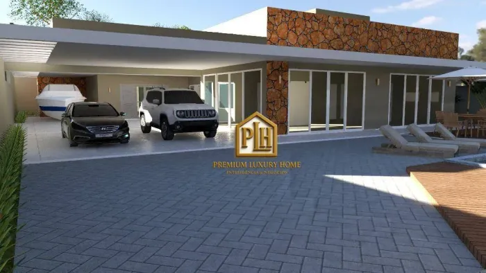 Casa com 5 dormitórios à venda, 389 m² por R$ 3.500.000,00 - Condomínio Residencial Santa